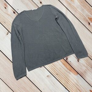 Tatuum L khaki v-neck classic sweater